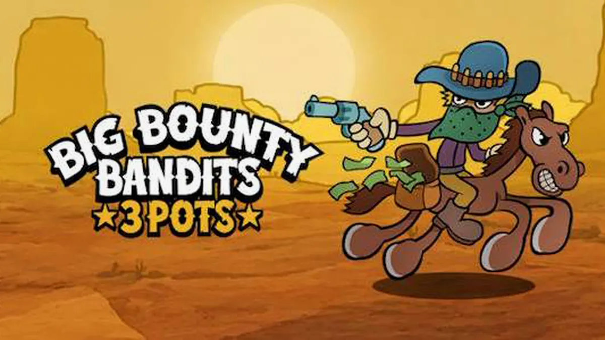 Tampilan visual slot Big Bounty Bandits 3 Pots dengan tema Wild West